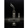 10" Bent Neck Water Pipe Horizontal Perc (Black)
