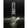 10" Blue Waterpipe With Tree
