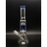 10" Blue Waterpipe With Tree