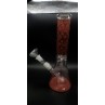 15" Dark Red Versace Waterpipe